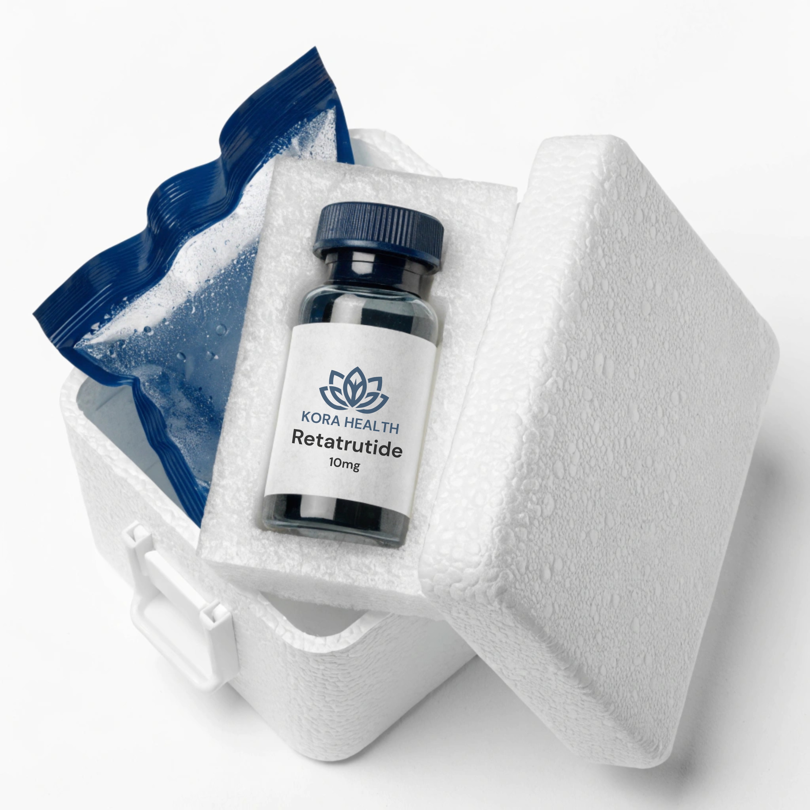 Temperature-controlled retatrutide packaging